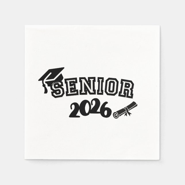 Serviette en papier Senior 2026 (Devant)