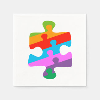 Serviette En Papier Sensibilisation sur l'autisme