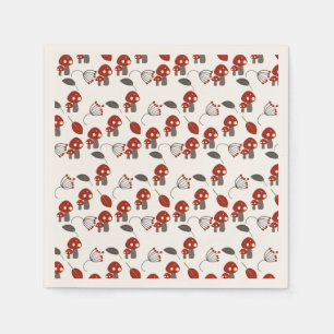 Serviette En Papier Sentier de la nature Bois Aventure Champignon Anni