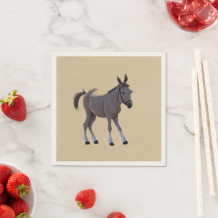 Serviette En Papier Seppel, petit âne têtu - 