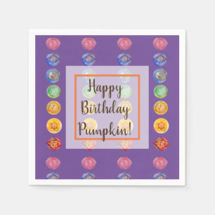 Serviette En Papier Sept chakras aquarelle