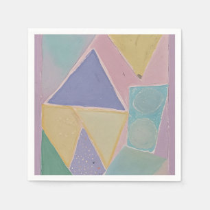 Serviette En Papier Serene Abstracts : Un rêve pastel
