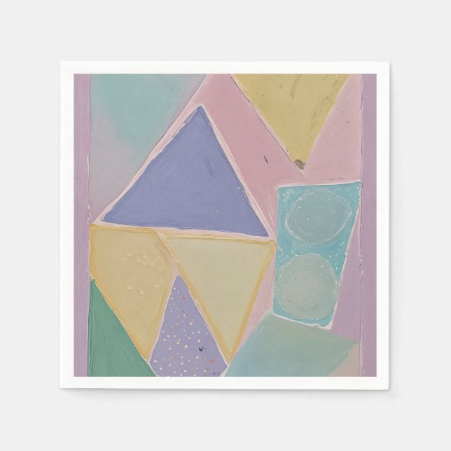 Serviette En Papier Serene Abstracts : Un rêve pastel (Devant)