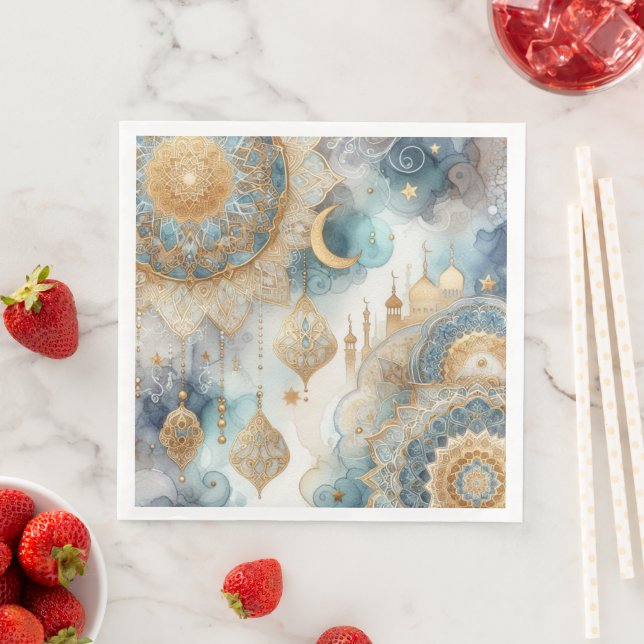 Serviette En Papier Sérénité de la mosquée pour le Ramadan (En situation)