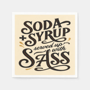 Serviette En Papier Serre Soda Sass Napkin