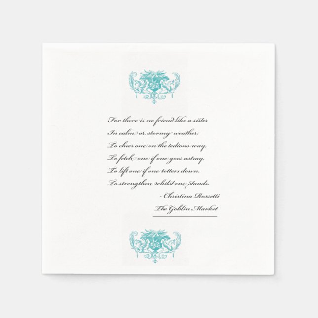 Serviette En Papier Serres cocktail serviette (Devant)