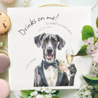 Serveur Dogue Allemand Majestueux Aquarelle Person