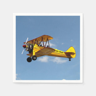 Serviette En Papier Service Biplane Air Mail