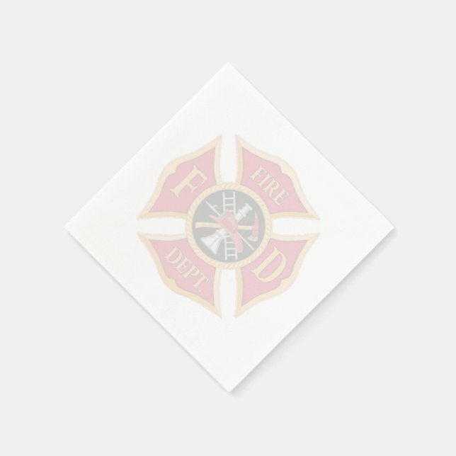 Serviette En Papier Service d'incendie Maltese Cross Naples (Coin)