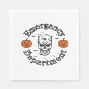 Serviette En Papier Service D'Urgence Er Nurse Skeleton Hallo