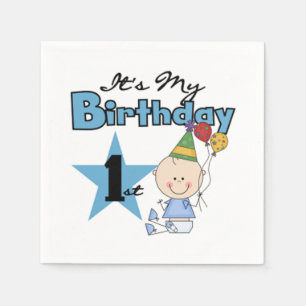 Serviette En Papier Serviette/d'abord anniversaire