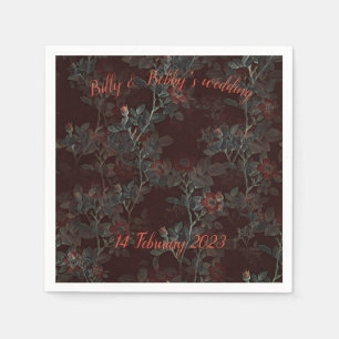 Serviette En Papier Serviette de cocktail rose foncé. Personnalisable