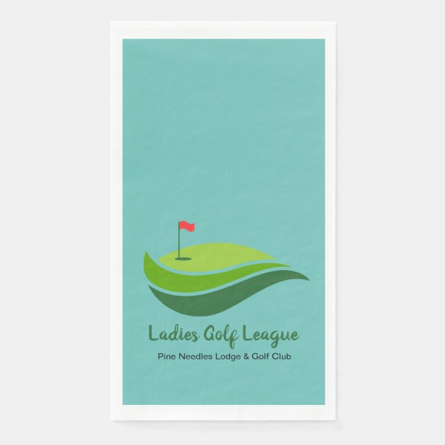 Serviette En Papier Serviette d'hôte de la Ladies Golf League (Devant)