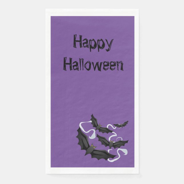 Serviette En Papier Serviette d'hôte en papier d'Halloween (Devant)