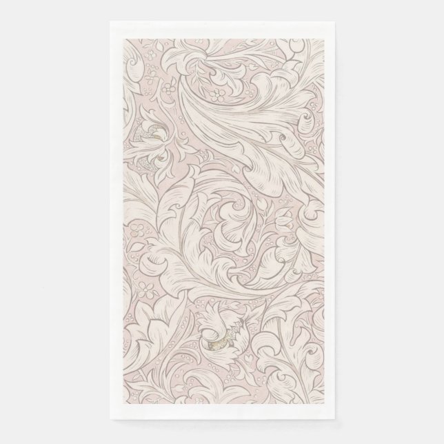 SERVIETTE EN PAPIER SERVIETTE D'HÔTE : WILLIAM MORRIS : DESIGN FLORAL (Devant)