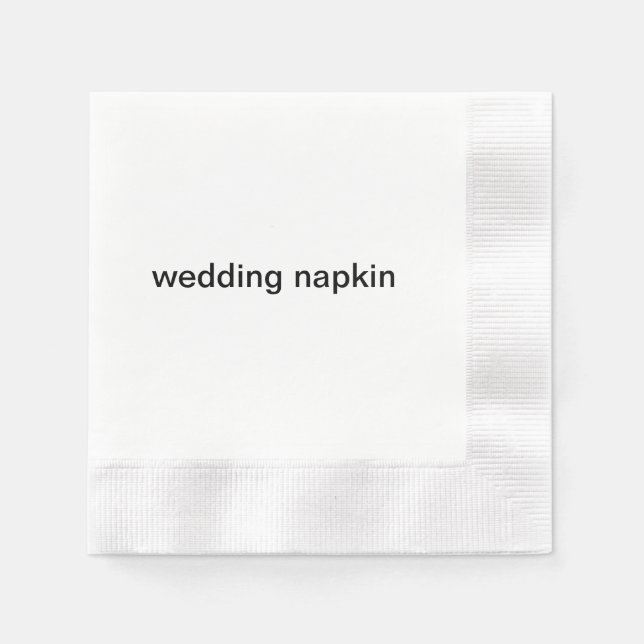 Serviette En Papier serviette mariage (Devant)