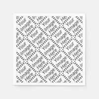 Serviette papier personnalisée - Blanc standard (C