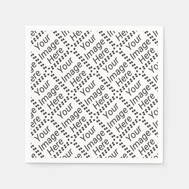 Serviette En Papier Serviette papier personnalisée - Blanc standard (C (Devant)