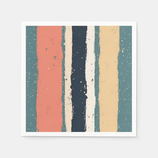 Serviette En Papier serviette rayée (Devant)