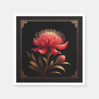 Serviette En Papier Serviette Serviette Waratah Faune Flore