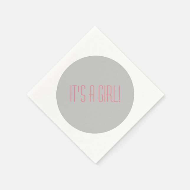 Serviette En Papier Serviettes à cocktails pois gris et blanc (Coin)