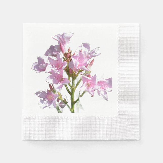 Serviette En Papier Serviettes à Fleurs Roses (Devant)