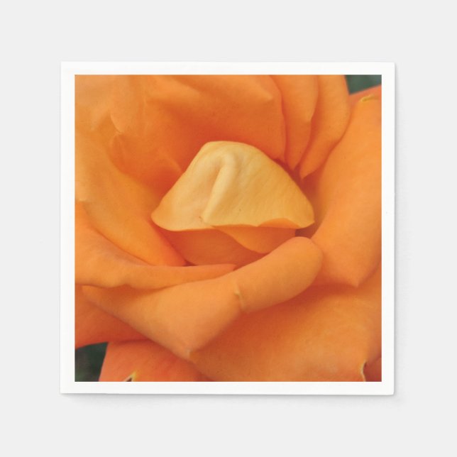 Serviette En Papier Serviettes à fleurs roses orange (Devant)