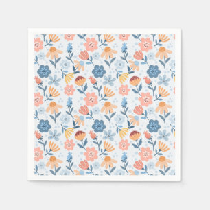 Serviette En Papier Serviettes à motifs floraux