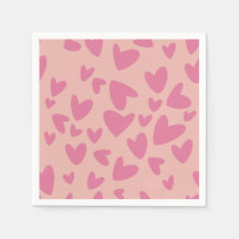 Serviettes à thème de la Saint-Valentin