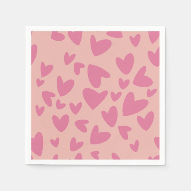 Serviette En Papier Serviettes à thème de la Saint-Valentin (Devant)