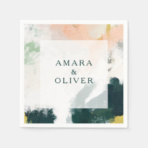 Serviette En Papier Serviettes Abstraites colorées