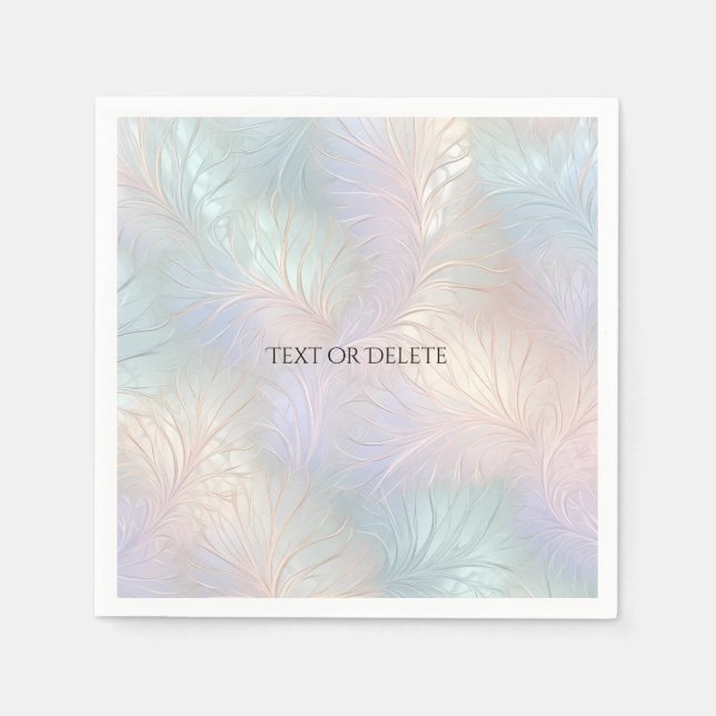 Serviette En Papier Serviettes Abstraites Iridescentes (Devant)