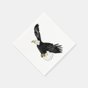 Serviette En Papier Serviettes Aigle américain chauve
