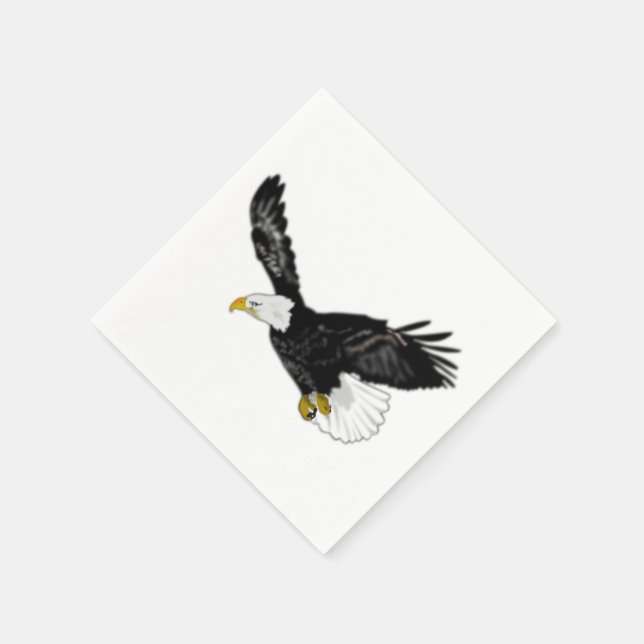 Serviette En Papier Serviettes Aigle américain chauve (Coin)