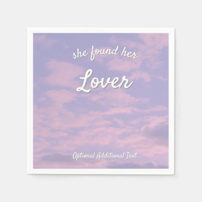 Serviette En Papier Serviettes Amant de Nuages de Rêve (Devant)