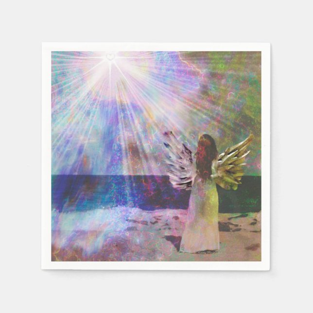 Serviette En Papier Serviettes Angel (Devant)