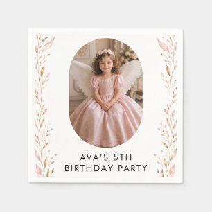 Serviette En Papier Serviettes Anniversaire Princesse Ange