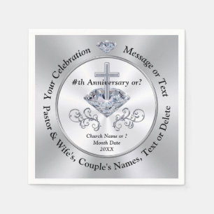 Serviette En Papier Serviettes Anniversaires De L'Église, Appréciation