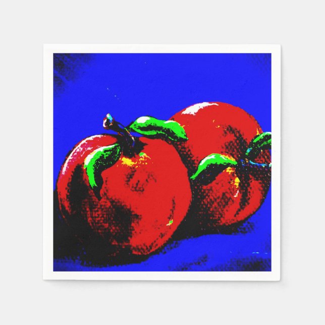 Serviette En Papier Serviettes Apple Abstraites (Devant)