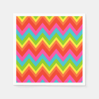 Serviette En Papier Serviettes Arc-en-ciel Brillantes