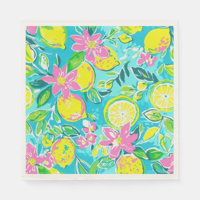 Serviette En Papier Serviettes au citron (Devant)