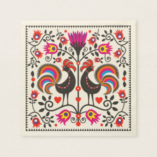 Serviette En Papier Serviettes avec coqs