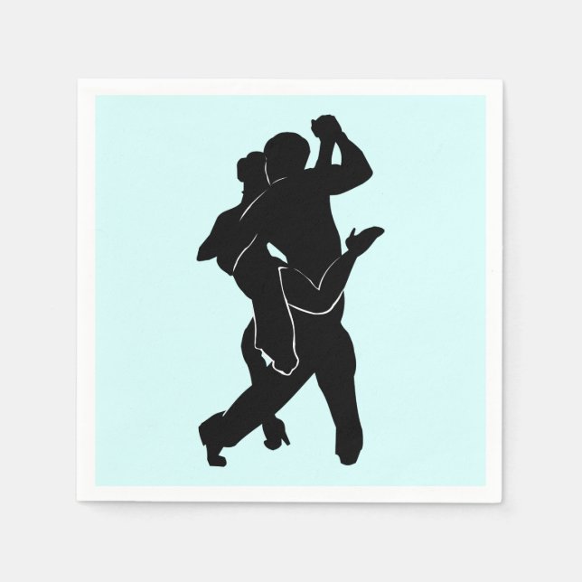 Serviette En Papier Serviettes avec danseurs de tango - Couleurs perso (Devant)