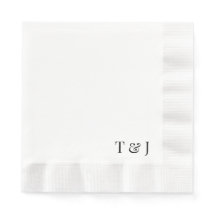 Serviettes avec monogrammes