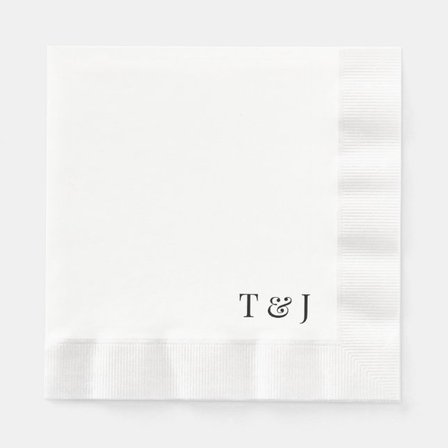 Serviette En Papier Serviettes avec monogrammes (Devant)