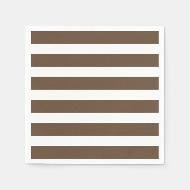 Serviette En Papier Serviettes Brown Frappe Chic Moderne (Devant)