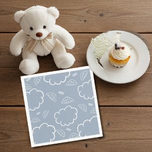 Serviette En Papier Serviettes Ciel Angélique Halo Nuage Bleu