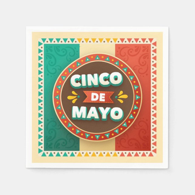 Serviette En Papier Serviettes Cinco De Mayo (Devant)