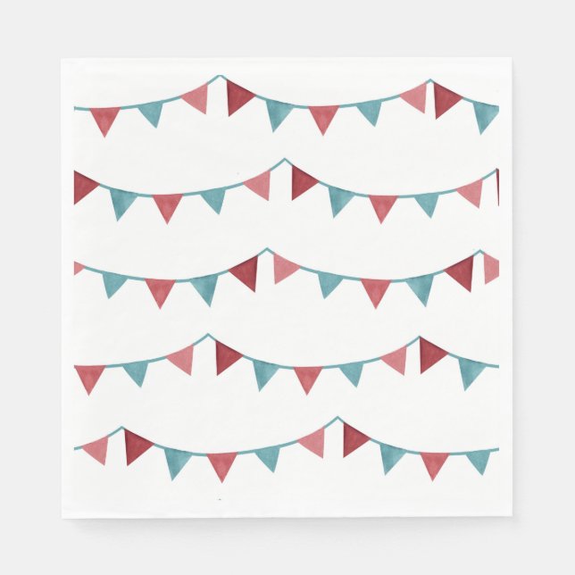 Serviette En Papier Serviettes Circus Party | Carnival Napkins (Devant)