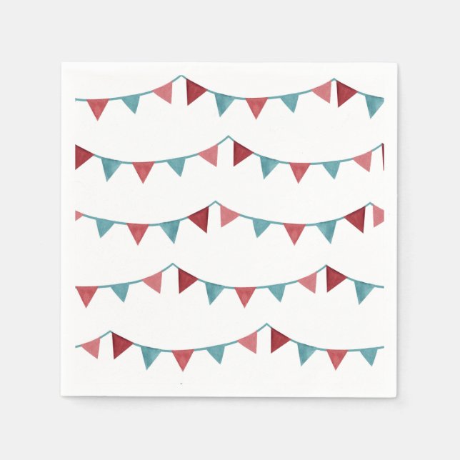 Serviette En Papier Serviettes Circus Party | Carnival Napkins (Devant)